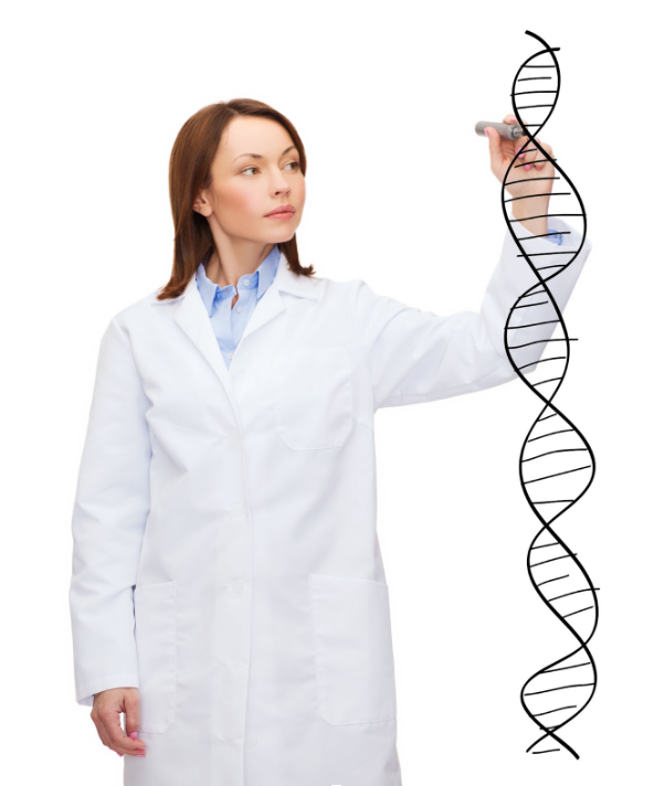 Person smiling while looking at their personalized DNA fitness report